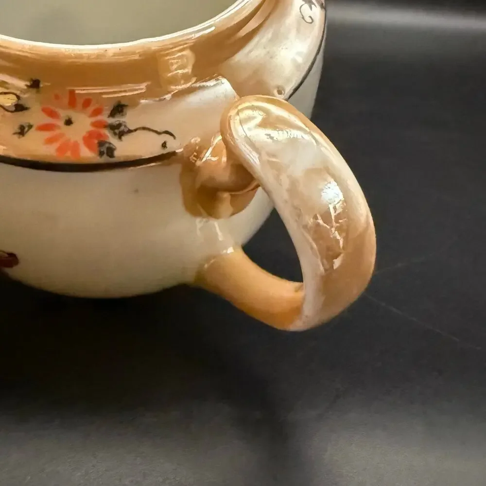 Vintage lusterware floral